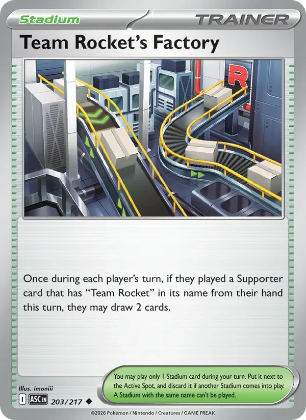 Team Rocket's Factory 203/217 Ascended Heroes Pokémon card