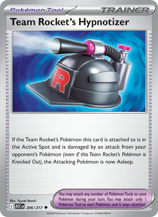 Team Rocket's Hypnotizer 206/217 Ascended Heroes Pokémon card