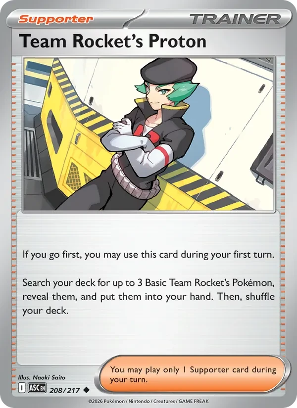 Team Rocket's Proton 208/217 Ascended Heroes Pokémon card