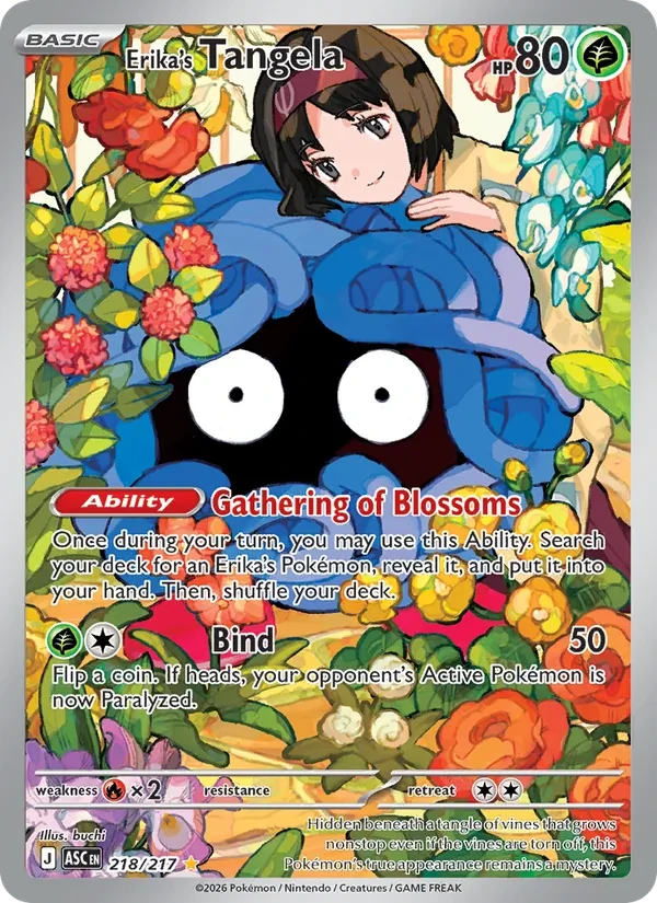 Erika's Tangela 218/217 Ascended Heroes Pokémon card
