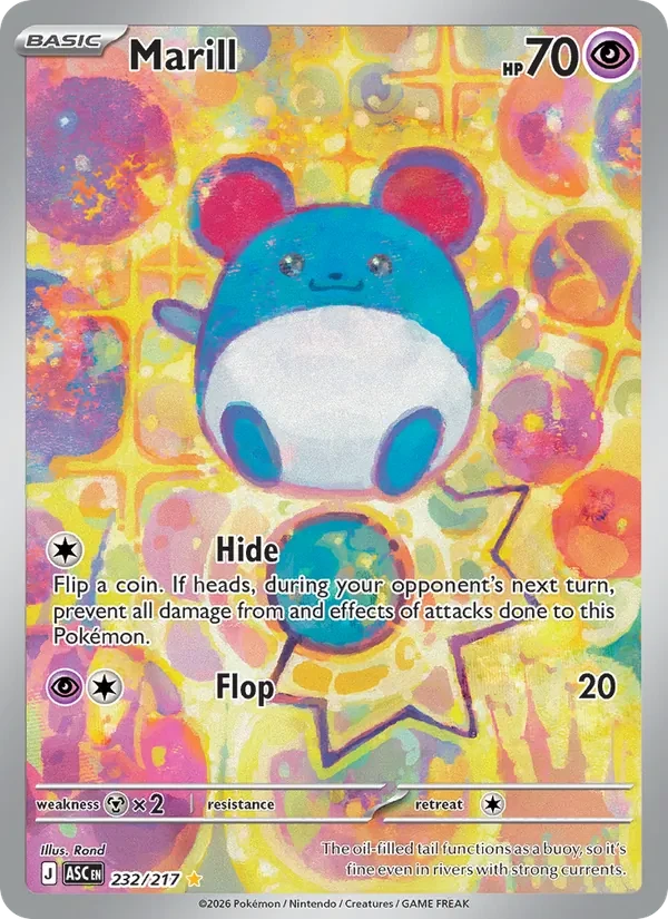 Marill 232/217 Ascended Heroes Pokémon card