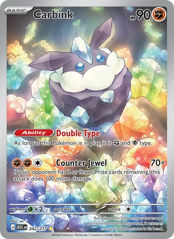 Carbink 242/217 Ascended Heroes Pokémon Karte