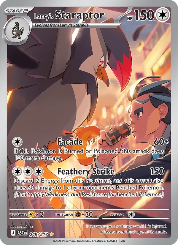 Larry's Staraptor 249/217 Ascended Heroes Pokémon Karte