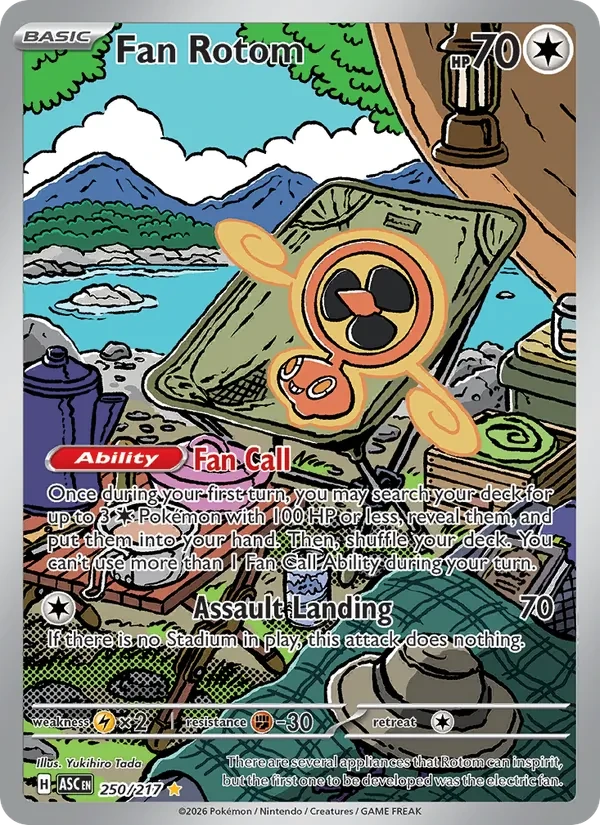 Fan Rotom 250/217 Ascended Heroes Pokémon Karte