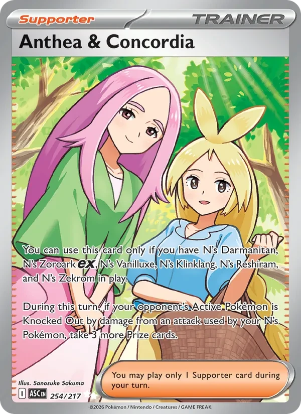 Anthea & Concordia 254/217 Ascended Heroes Pokémon card