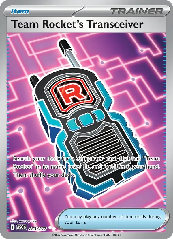 Team Rocket's Transceiver 263/217 Ascended Heroes Pokémon card