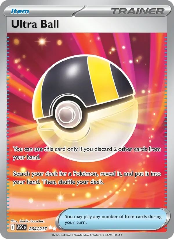 Ultra Ball 264/217 Ascended Heroes Pokémon card