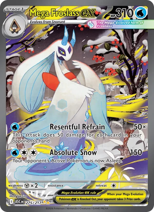 Mega Froslass ex 275/217 Ascended Heroes Pokémon card