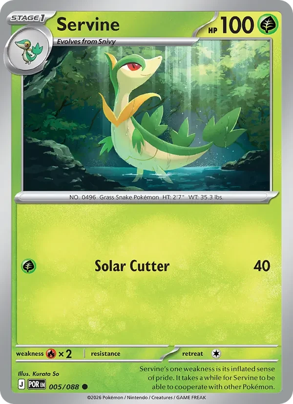 Servine 005/88 Perfect Order Pokémon card