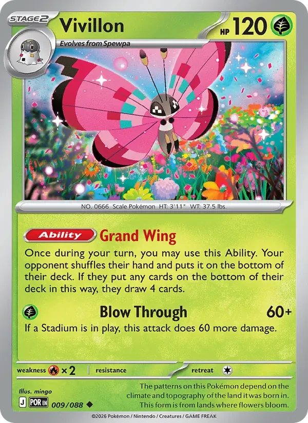 Vivillon 009/88 Perfect Order Pokémon card