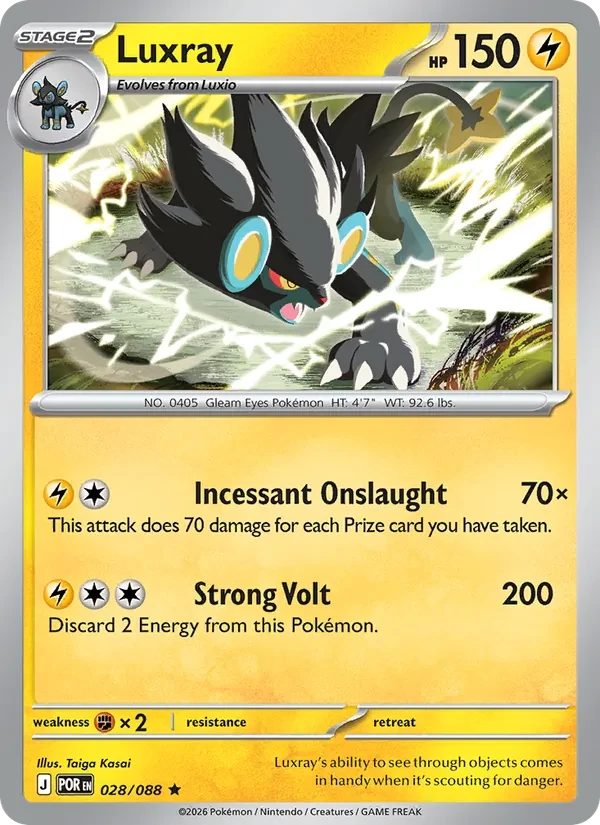 Luxray 028/88 Perfect Order Pokémon card