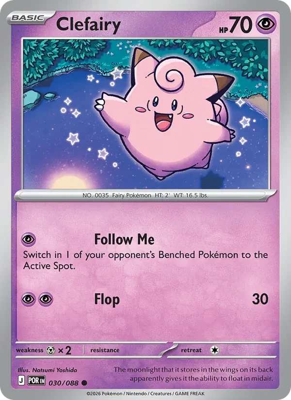Clefairy 030/88 Perfect Order Pokémon card