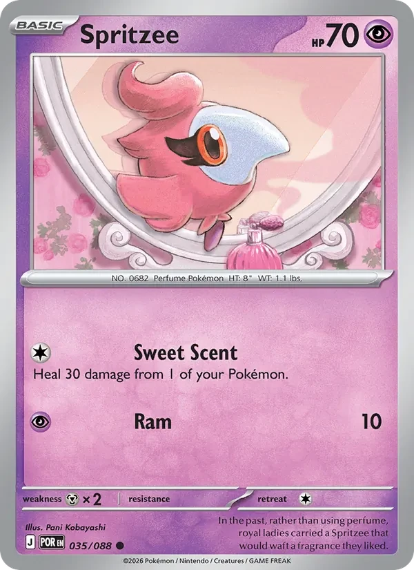 Spritzee 035/88 Perfect Order Pokémon card