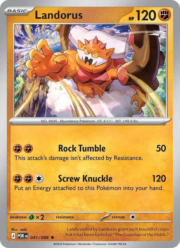 Landorus 041/88 Perfect Order Pokémon card
