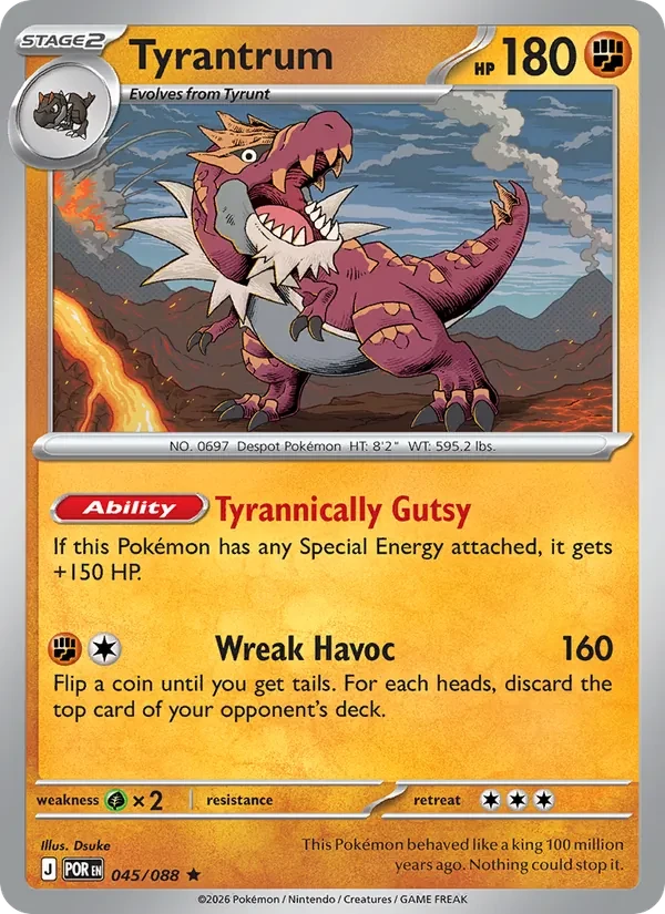 Tyrantrum 045/88 Perfect Order Pokémon card