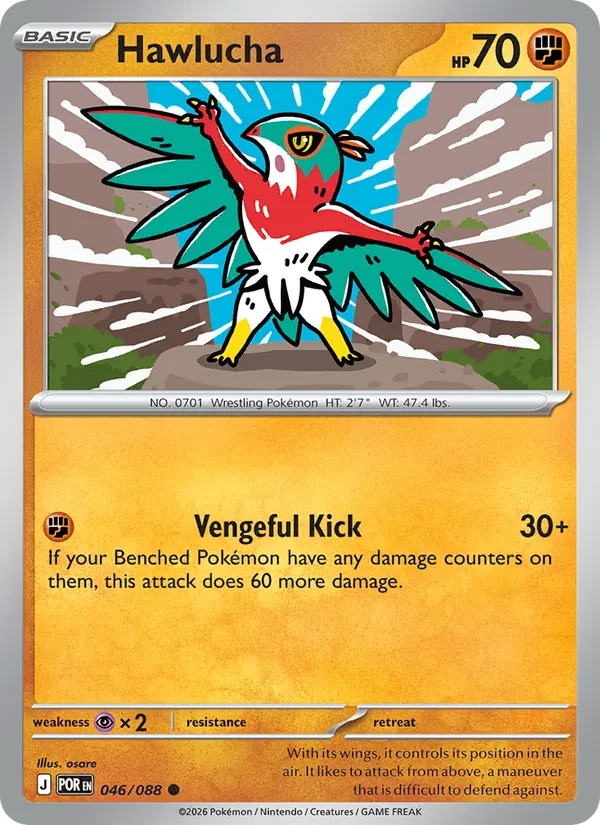 Hawlucha 046/88 Perfect Order Pokémon card