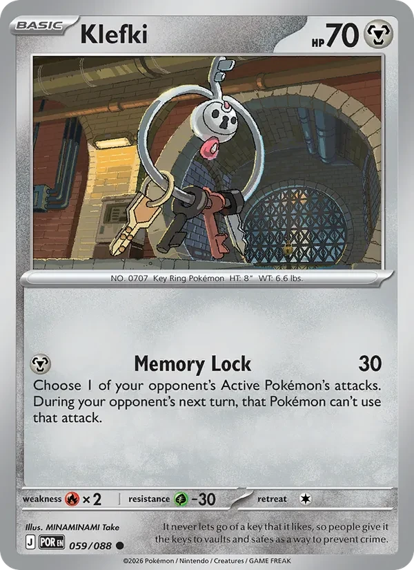 Klefki 059/88 Perfect Order Pokémon kaart