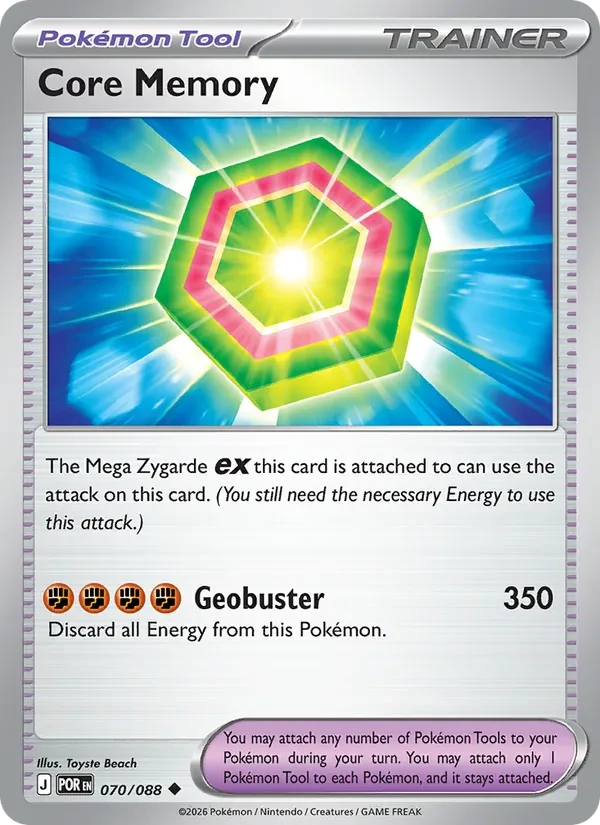 Core Memory 070/88 Perfect Order Pokémon card