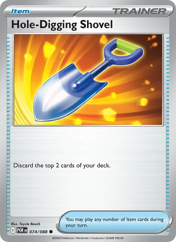 Hole-Digging Shovel 074/88 Perfect Order Pokémon card