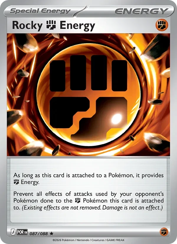 Rocky Fighting Energy 087/88 Perfect Order Pokémon card