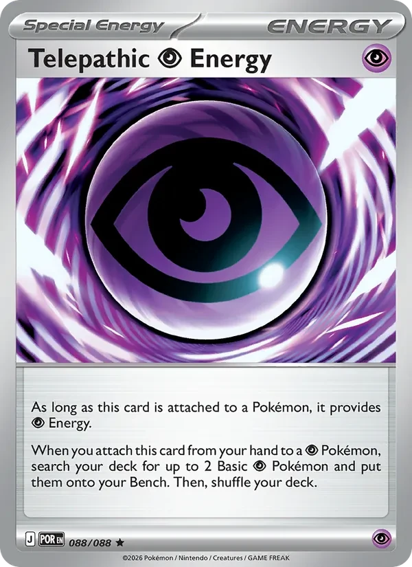 Telepathic Psychic Energy 088/88 Perfect Order Pokémon Karte