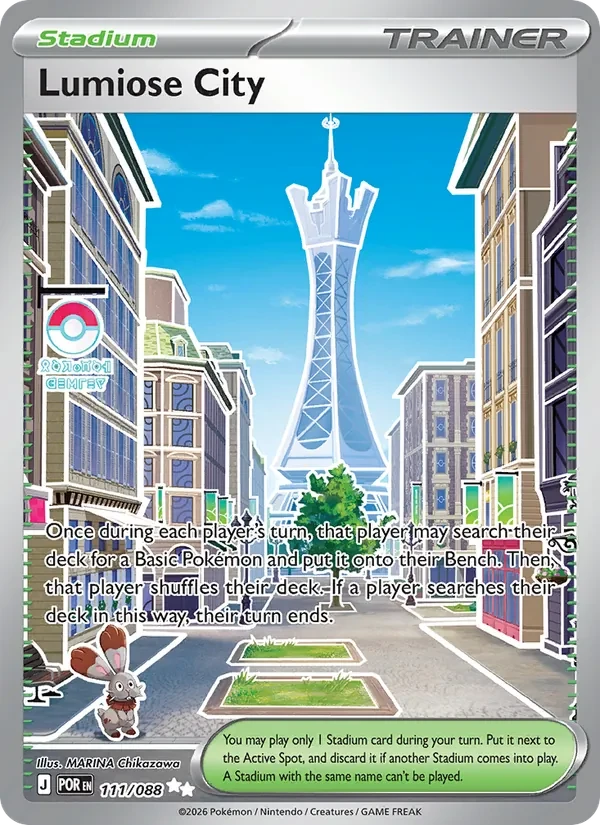 Lumiose City 111/88 Perfect Order Pokémon Karte