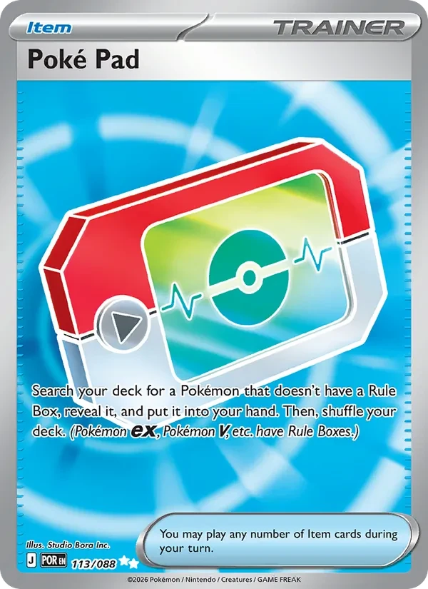 Poké Pad 113/88 Perfect Order Pokémon card