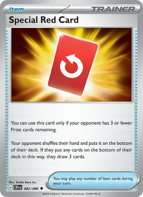 Special Red Card 082/86 Chaos Rising Pokémon card