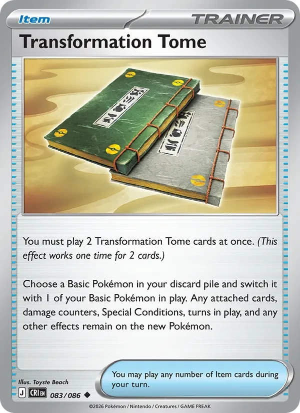 Transformation Tome 083/86 Chaos Rising Pokémon Karte