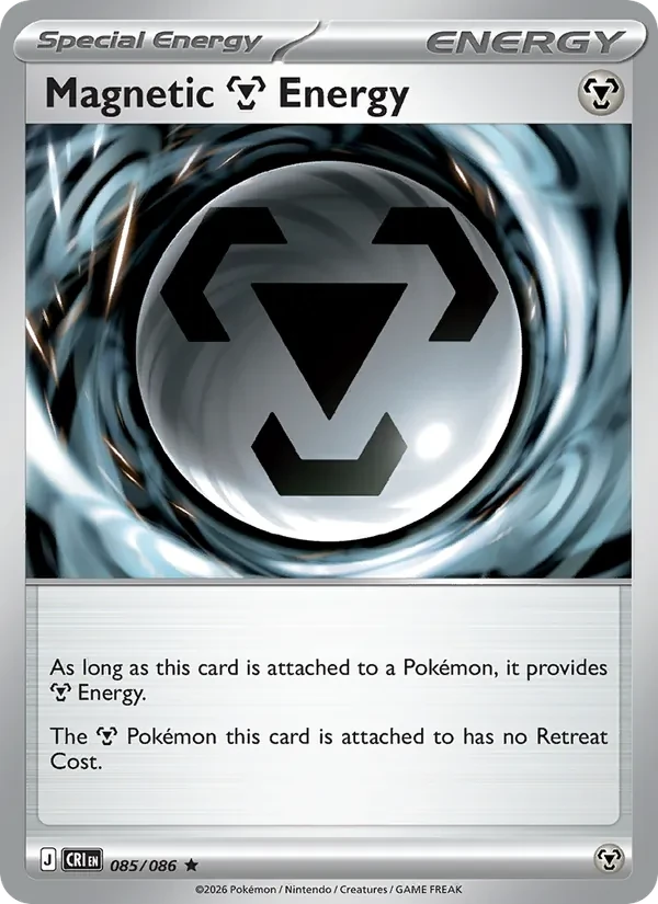 Magnetic Metal Energy 085/86 Chaos Rising Pokémon card