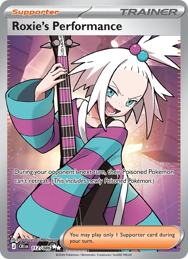 Roxie's Performance 112/86 Chaos Rising Pokémon card