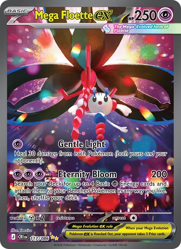 Mega Floette ex 117/86 Chaos Rising Pokémon card
