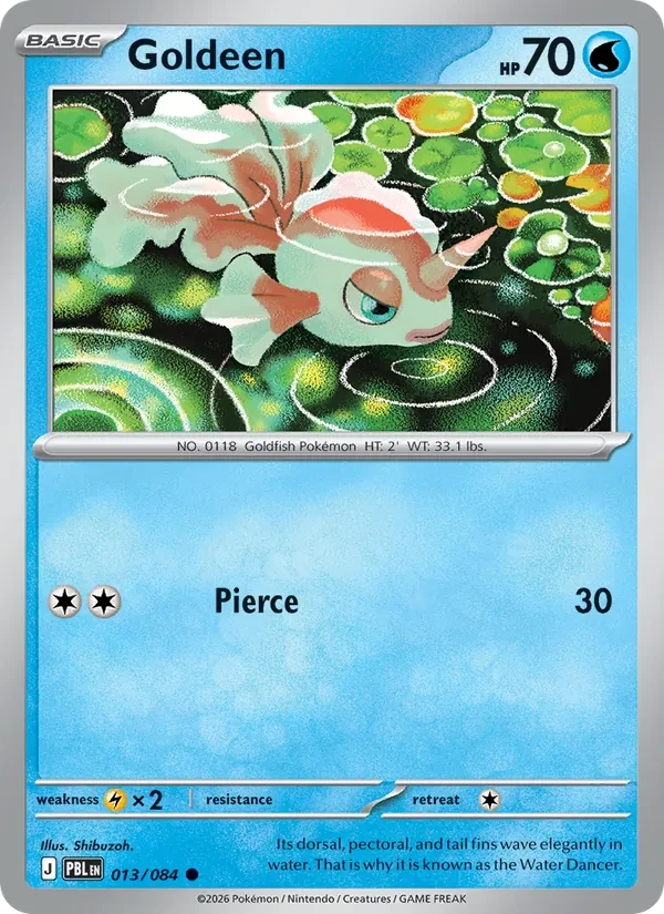 Goldeen 013/84 Pitch Black Pokémon card