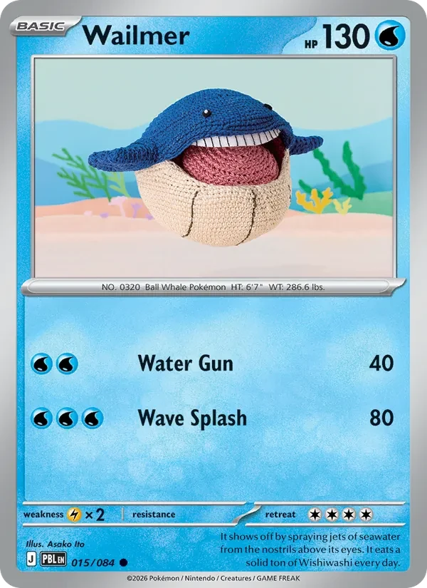 Wailmer 015/84 Pitch Black Pokémon card