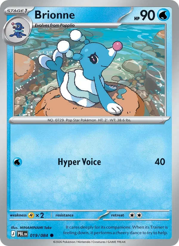Brionne 019/84 Pitch Black Pokémon card