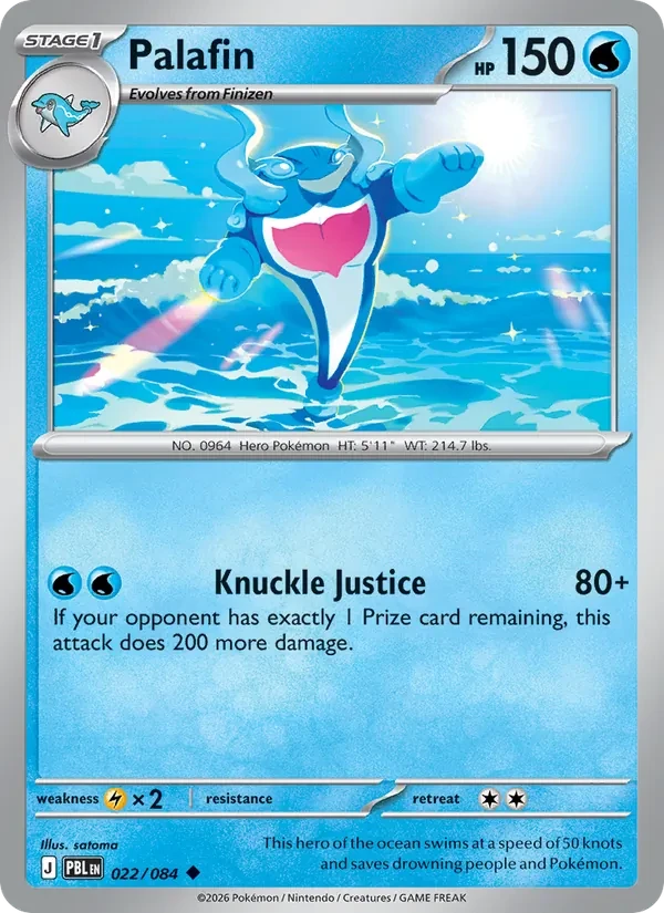 Palafin 022/84 Pitch Black Pokémon card