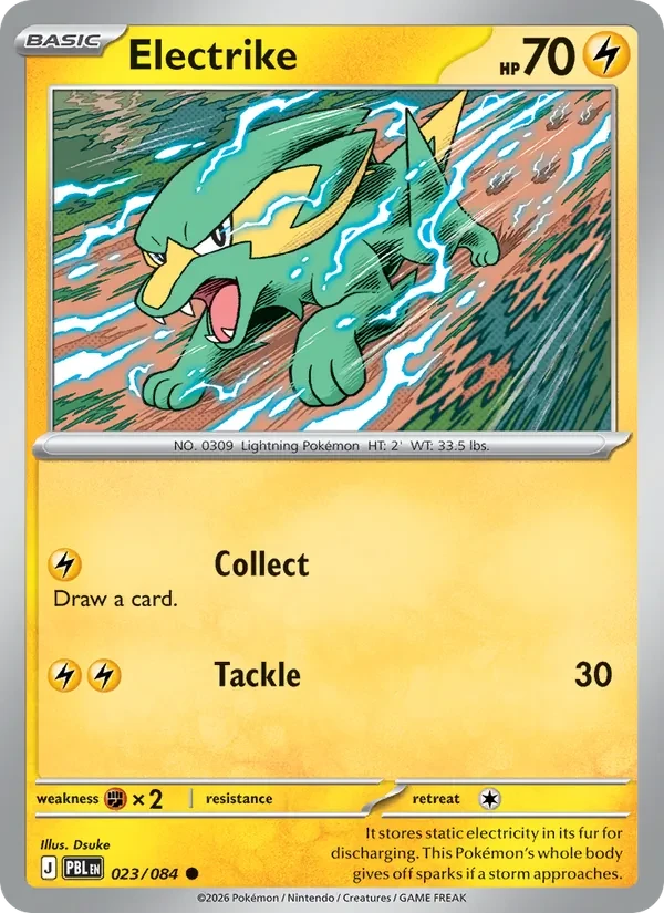 Electrike 023/84 Pitch Black Pokémon card