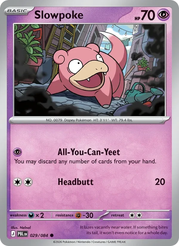 Slowpoke 029/84 Pitch Black Pokémon card