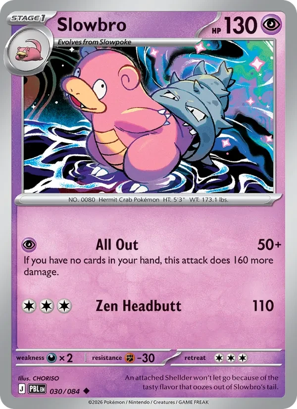 Slowbro 030/84 Pitch Black Pokémon card