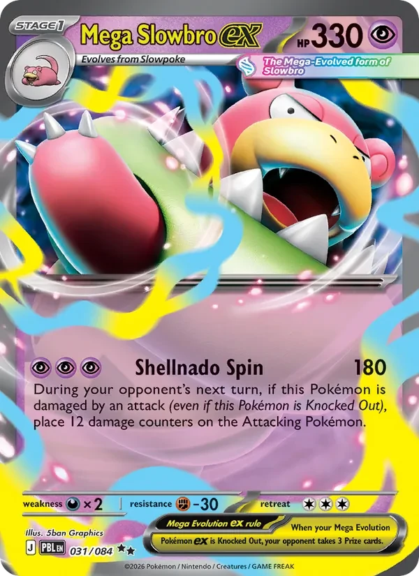 Mega Slowbro ex 031/84 Pitch Black Pokémon card
