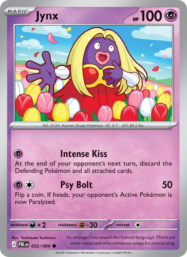 Jynx 032/84 Pitch Black Pokémon card