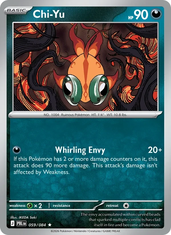 Chi-Yu 059/84 Pitch Black Pokémon card