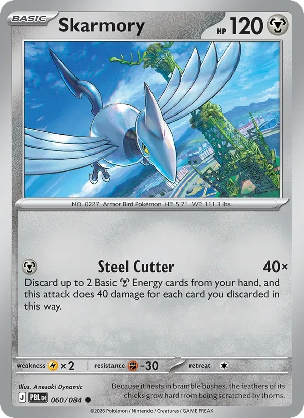 Skarmory 060/84 Pitch Black Pokémon card