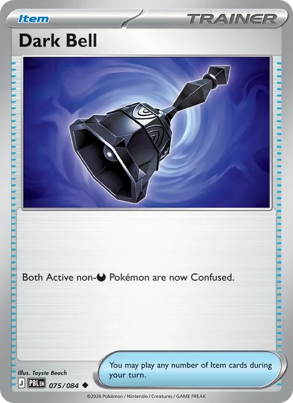 Dark Bell 075/84 Pitch Black Pokémon card