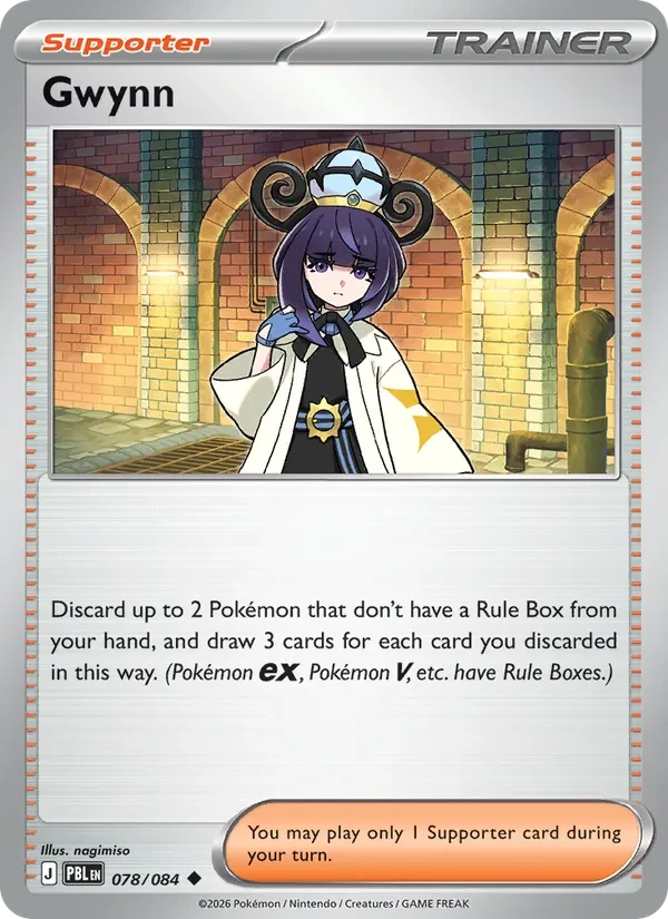 Gwynn 078/84 Pitch Black Pokémon card