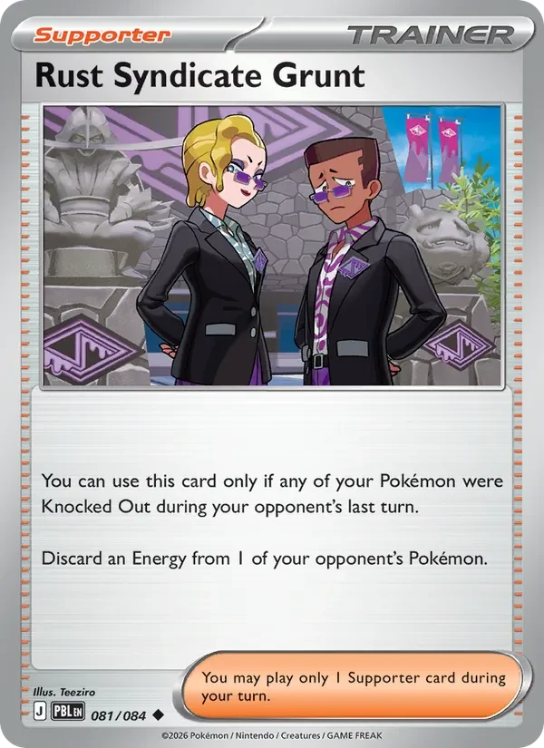 Rust Syndicate Grunt 081/84 Pitch Black Pokémon card