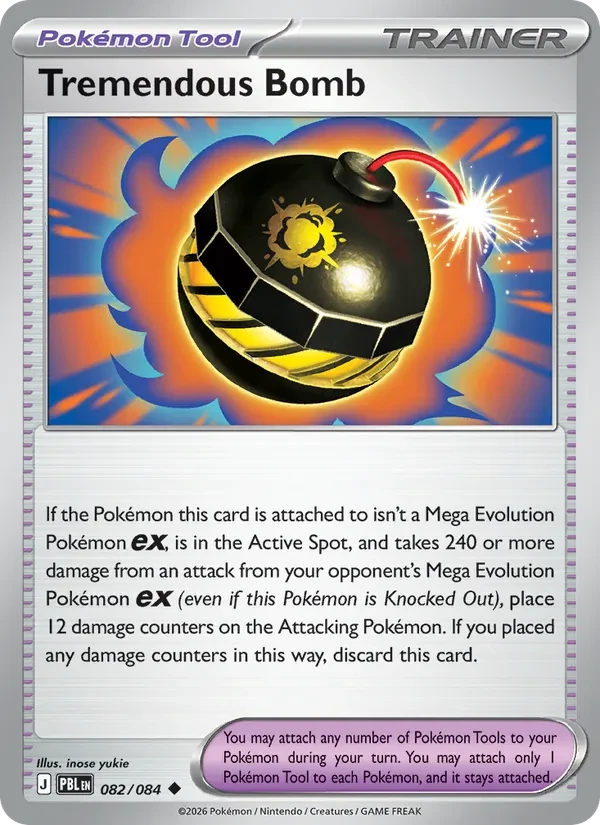 Tremendous Bomb 082/84 Pitch Black Pokémon card