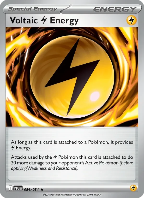 Voltaic Lightning Energy 084/84 Pitch Black Pokémon Karte