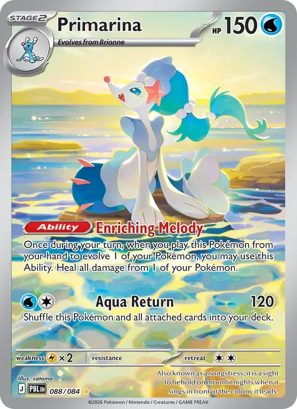 Primarina 088/84 Pitch Black Pokémon card