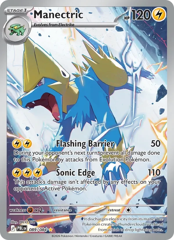 Manectric 089/84 Pitch Black Pokémon card